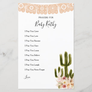 Papier Symbole Boho Cactus Taco 'about Love Prayers for B