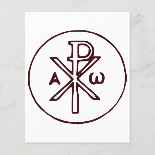 Papier Symbole Christogram Chi-Rho (Devant)