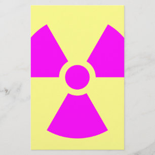 Papier Symbole d'avertissement de rayonnement
