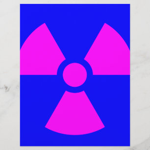 Papier Symbole d'avertissement de rayonnement