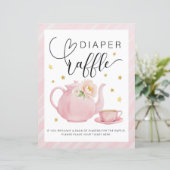 Papier Symbole de Baby shower de salade de thé (Debout devant)