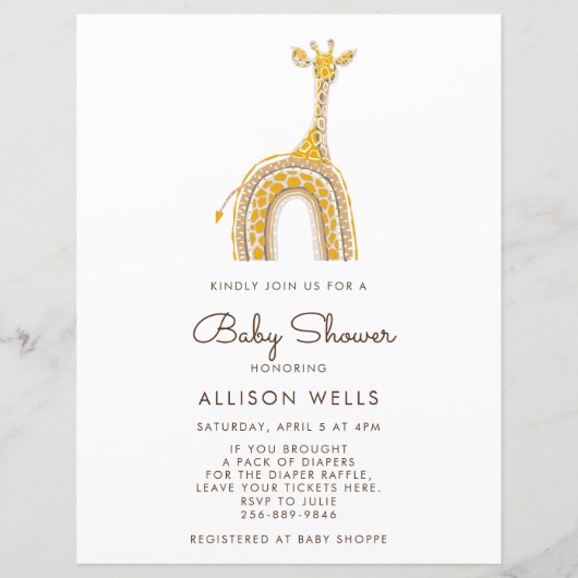 Papier SYMBOLE DE DISQUETTE | Giraffe (Dos)