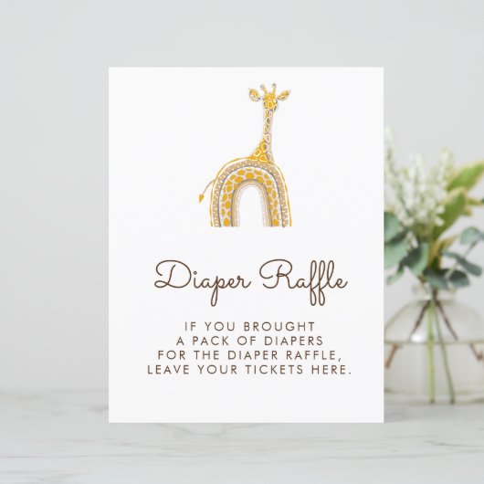 Papier SYMBOLE DE DISQUETTE | Giraffe (Debout devant)