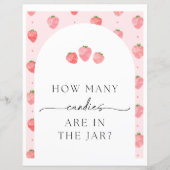 Papier Symbole de la fête des bonbons aux fraises (Devant)