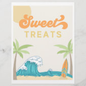 Papier Symbole de la fête du Surf Sweet Traitements | Sig (Devant)
