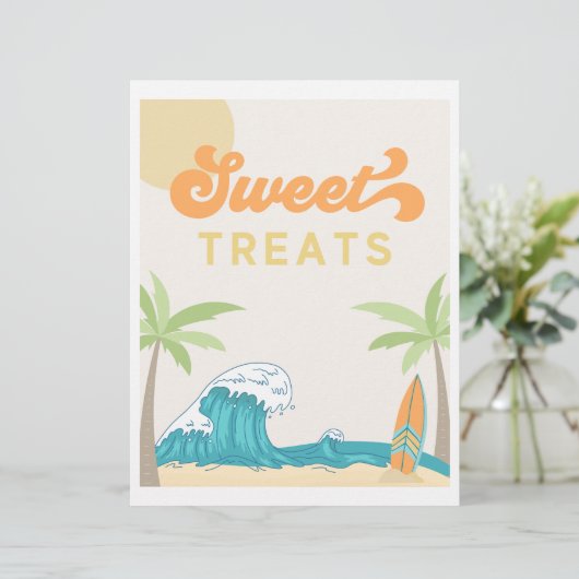 Papier Symbole de la fête du Surf Sweet Traitements | Sig (Debout devant)