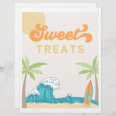 Papier Symbole de la fête du Surf Sweet Traitements | Sig (Devant / Derrière)