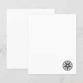 Papier symbole de pentagramme classique (Devant / Derrière)