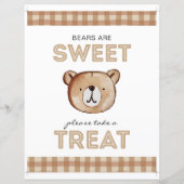 Papier Symbole de préférence de traitement de l'ours (Devant)