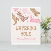 Papier Symbole de trou d'arrosage de 8x10 Cowgirl (Debout devant)