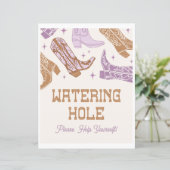 Papier Symbole de trou d'arrosage de 8x10 violette (Debout devant)