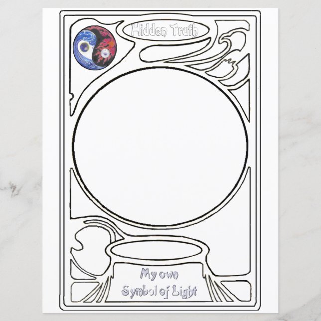 Papier Symbole de vérité caché Art (Devant)
