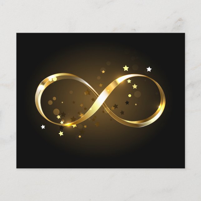 Papier Symbole d'infini doré (Devant)