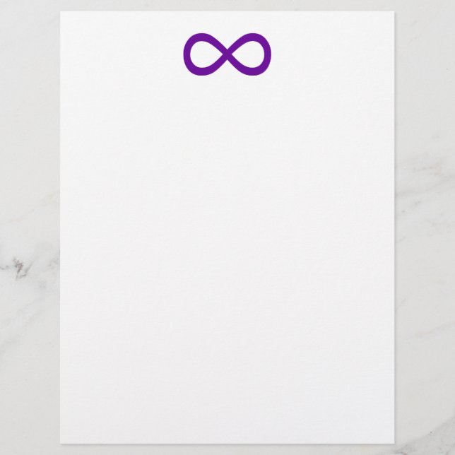 Papier Symbole d'infini violet (Devant)