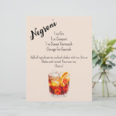 Papier Symbole du panier du bar Negroni (Debout devant)