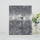 Papier Symbole du Sagittaire Style Acier en Grunge Détres (Debout devant)