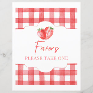 Papier SYMBOLE Fraise Faveur SYMBOLE Fraise 8x10"