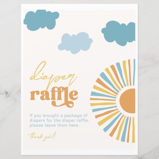 Papier SYMBOLE JOINTE JOINTE Baby shower Sun 8x10 (Devant)