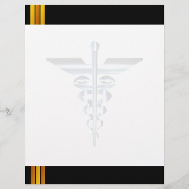 Papier Symbole Médicale Asclepius Caduceus (Devant)
