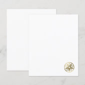 Papier Symbole pentagramme classique (Devant / Derrière)
