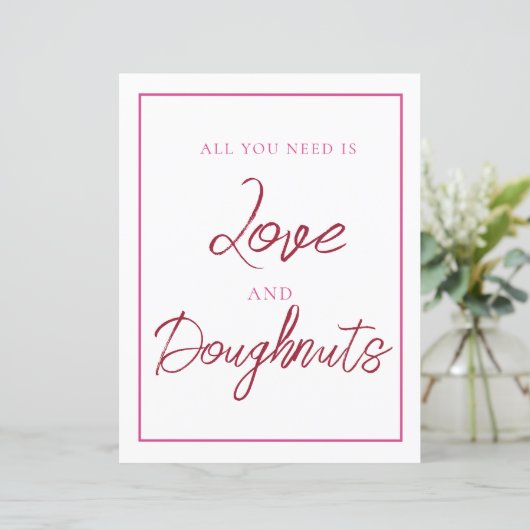 Papier Symbole rose et rouge en beigne (Debout devant)