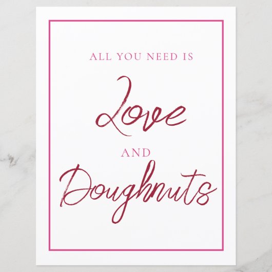 Papier Symbole rose et rouge en beigne (Devant)