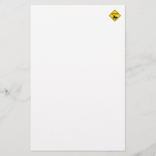 Papier SYMBOLE ROUTIER DE Kayak (Devant)