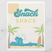 Papier SYMBOLE surf Surf Shack | Signe alimentaire Surf (Devant)