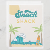Papier SYMBOLE surf Surf Shack | Signe alimentaire Surf (Devant / Derrière)