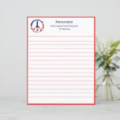 Papier SYMBOLE SYMBOLE SYMBOLE DE LA PAIX DU Drapeau Amér (Debout devant)