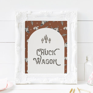 Papier Symbole Wagon de Chuck Ouest sauvage 8x10 imprimé