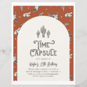 Papier Symbole Wild West Birthday Time Capsule (Devant)
