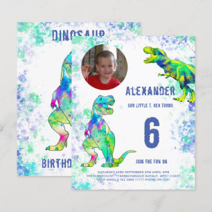 Papier T Rex Dinosaur Anniversaire Photo