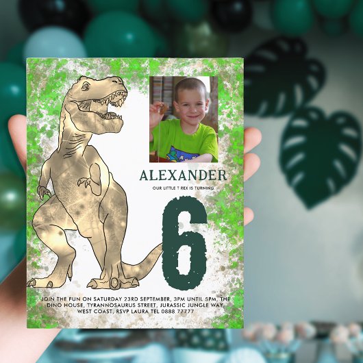 Papier T-Rex Dinosaur Budget de la fête d'anniversaire