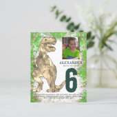 Papier T-Rex Dinosaur Budget de la fête d'anniversaire (Debout devant)