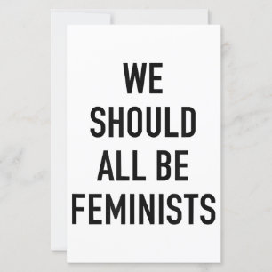 Papier T-shirt féministe - Nous devrions tous être fémini