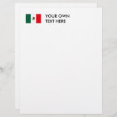 Papier T-shirts et cadeaux du Drapeau mexicain (Devant / Derrière)