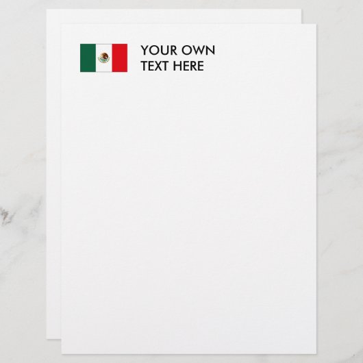 Papier T-shirts et cadeaux du Drapeau mexicain (Devant / Derrière)