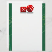 Papier Table de craps avec dés Las Vegas (Devant / Derrière)