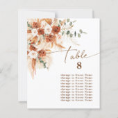 Papier Table Floral en Terracotta Bohème Moderne pour 8 p (Dos)