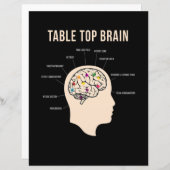 Papier Table Top Brain Board Game (Devant / Derrière)