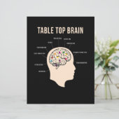 Papier Table Top Brain Board Game (Debout devant)
