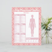 Papier Tableau de perte de poids de l'outil de mesure du (Debout devant)