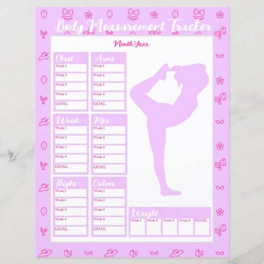 Papier Tableau de perte de poids de l'outil de mesure du  (Devant)