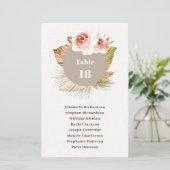 Papier Tableau des sièges mariages fleuris du désert (Debout devant)