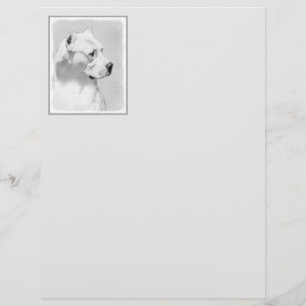 Papier Tableau Dogo Argentino - Art Chien original