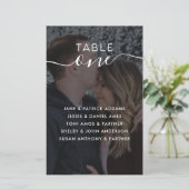 Papier Tableau Mariage photo Numéro 1-10 Tableau de siège (Debout devant)