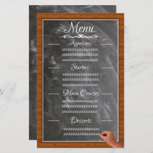 Papier Tableau noir (Devant / Derrière)