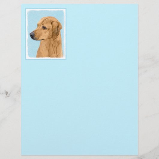 Papier Tableau Rhodesian Ridgeback - Art Chien original (Devant)