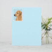 Papier Tableau Rhodesian Ridgeback - Art Chien original (Debout devant)